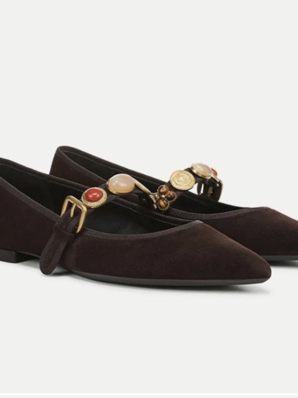 NEW Veronica Beard Selene Embellished Flat